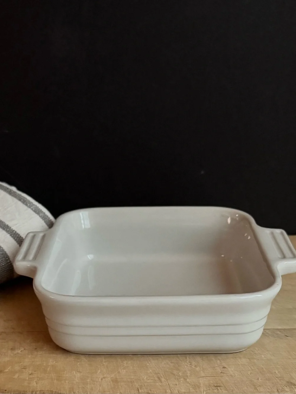 NEW Le Creuset 6” White Square Stoneware Baking Dish #17-24
